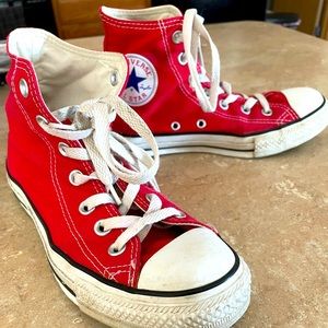 Red Hightop Converse